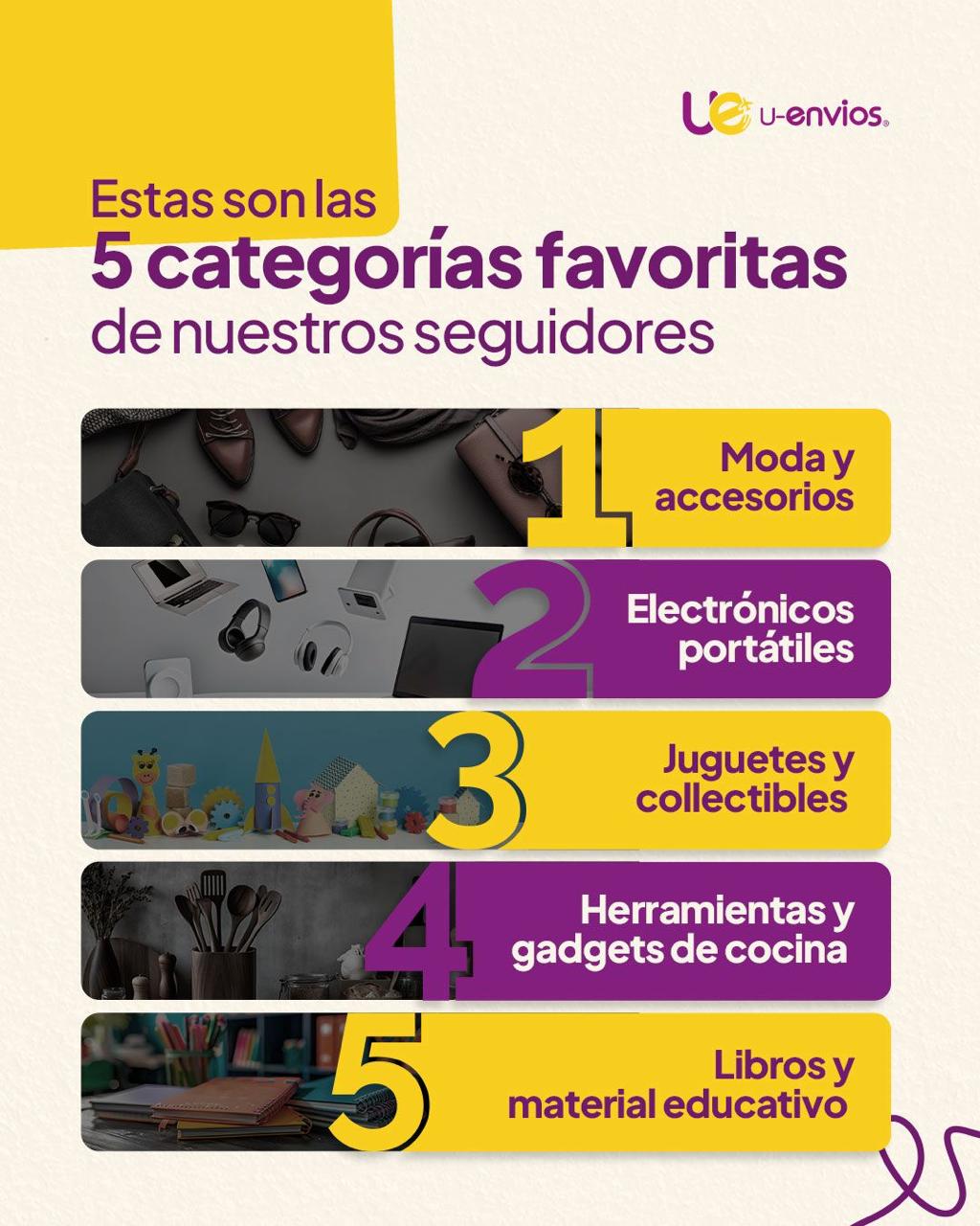 5 categorías favoritas de nuestros seguidores
